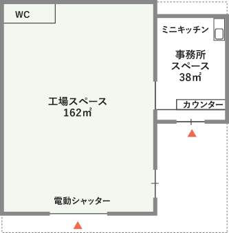 作業場(工場スペース）図